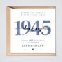 Personalised 80th Birthday Card 1945 Dad Grandad Husband Better Place, thumbnail 1 of 2