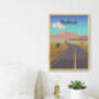 Badlands National Park USA Travel Poster Art Print, thumbnail 3 of 8