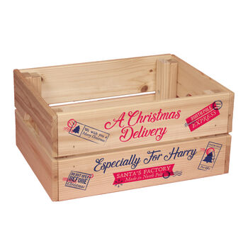 Personalised Special Delivery Christmas Eve Crate, 6 of 6