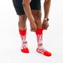 Dashiki Red Afropop Socks, thumbnail 1 of 3