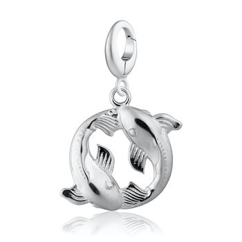 Sterling Silver Koi Fish Charm Necklace, 5 of 7