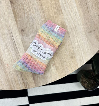 Wrapped Rainbow Snug Gift Socks, 2 of 5