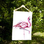 Inky Flamingo Tea Towel, thumbnail 5 of 6