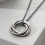 Personalised Men's Oxidised Russian Ring Necklace, thumbnail 2 of 6