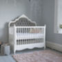 Ophelia Cot Bed Three In One White Fabric, thumbnail 3 of 4