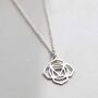 Sterling Silver Large Root Chakra Pendant Necklace, thumbnail 1 of 6
