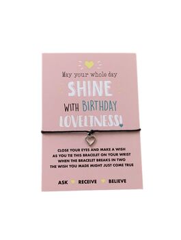 Birthday Loveliness Wish Bracelet | Birthday Gift, 6 of 8