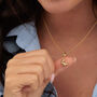 18ct Gold Croissant Charm Necklace, thumbnail 1 of 6