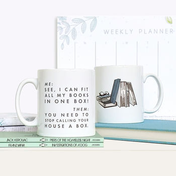 Funny 'All Of My Books…' Relatable Mug Gift, 2 of 2