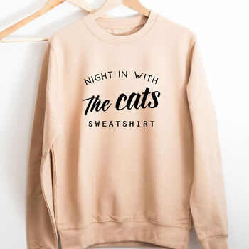 'Night In With The Dog, Cat, Pet' Sweatshirt, 3 of 9