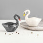 Handmade Ceramic Swan Salt And Pepper Shakers, thumbnail 3 of 3
