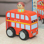 Wooden Mini London Bus With Removable Passenger, thumbnail 1 of 4