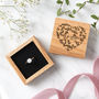 Personalised Floral Heart Ring Box, thumbnail 1 of 6