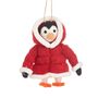 Christmas Penguin In Puffer Jacket Decoration, thumbnail 1 of 3