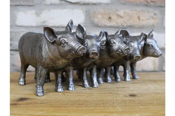 Five Pig Family Planter – 30cm Decorative Flower Pot, 4 of 6