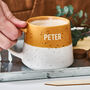 Engraved Colour Dipped Stoneware Mug For Him, thumbnail 3 of 5