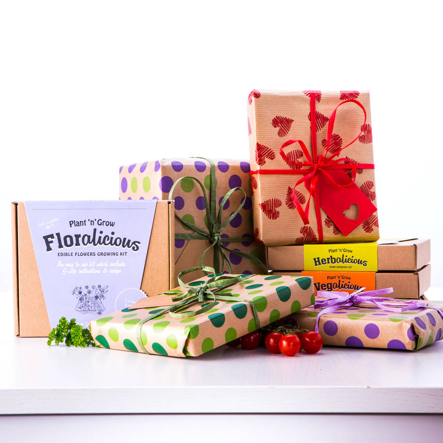 grow your own edible flower kit by plant and grow