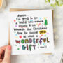 'I'm A Wonderful Gift' Auntie Christmas Card, thumbnail 1 of 2