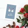'To My Aunties' Christmas Greetings Card Snowmen Design, thumbnail 2 of 10