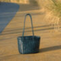 Hand Woven Genuine Leather Shopping Tote Bag, thumbnail 7 of 12
