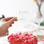 Personalised Rainbow Hand Painted Acrylic Cake Topper, thumbnail 1 of 4