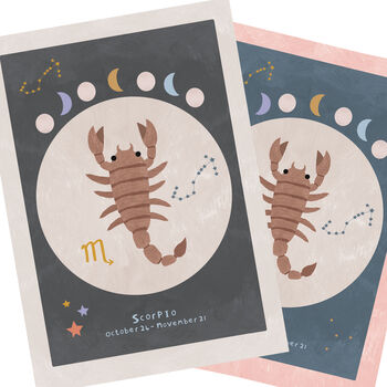 Scorpio Astrology Print For Kids, 2 of 2