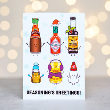 'Seasoning's Greetings' Funny Christmas Card, 2 of 4
