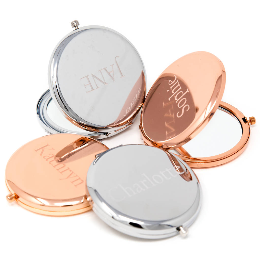 Personalised Name Compact Mirror By Lovethelinks