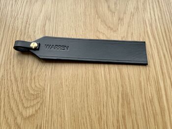 Personalised Embossed Black Leather Bookmark, 4 of 12