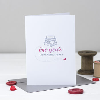 1st Wedding Anniversary Card Paper, 2 of 4