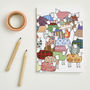 Small Flock Of Colourful Sheep Notebook, thumbnail 2 of 4