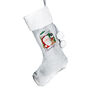 Personalised Christmas Santa Reindeer Grey Stocking, thumbnail 4 of 4