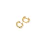 Gold Plated Sterling Silver Hexagon Hoop Earrings, thumbnail 3 of 5