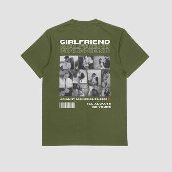 Personalised 11 Photos Boyfriend / Girlfriend T Shirt, 2 of 12