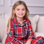 Family Brushed Woven Red Check Pyjama, thumbnail 4 of 7