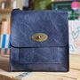 Postman Lock Satchel Bag In Navy Blue, thumbnail 1 of 2