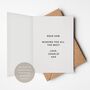 A5 Personalised Bold Date Card In Neutral Colours, thumbnail 4 of 4