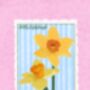Narcissus | Daffodil Floral Stamp Print, thumbnail 5 of 5