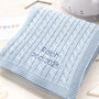 Luxury Baby Boy Cable Blanket, thumbnail 1 of 11