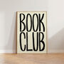 Book Club Typography Bold Wall Art Print, thumbnail 6 of 12