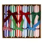 Striped Christmas Crackers With Velvet Bow, thumbnail 1 of 2
