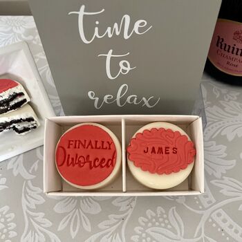 'Finally Divorced' Chocolate Covered Oreo Twin Gift, 11 of 12