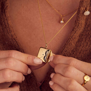 Personalised Baby Scan Envelope Necklace, 4 of 9