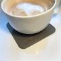 Personalised Stamped Leather Coaster, Grey, thumbnail 7 of 12