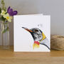 Inky Penguin Blank Greeting Card, thumbnail 1 of 4