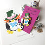 Hatter Penguin Enamel Pin: Alice In Wonderland Penguin Badge, thumbnail 10 of 10