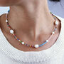 Rainbow Multicoloured Seed Bead And Pearl Necklace, thumbnail 1 of 8
