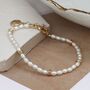 Seed Pearl And Faux Gold Spacer Bead Bracelet, thumbnail 1 of 4