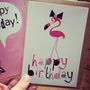 Flamingo Gift Wrapping Paper Or Gift Wrap And Card Set, thumbnail 9 of 9