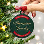 Personalised Family Name Christmas Bauble, thumbnail 1 of 4